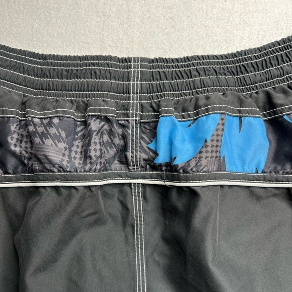 Speedo Mens Black‎ Blue Swim Board Shorts Size Large - Picture 11 of 11